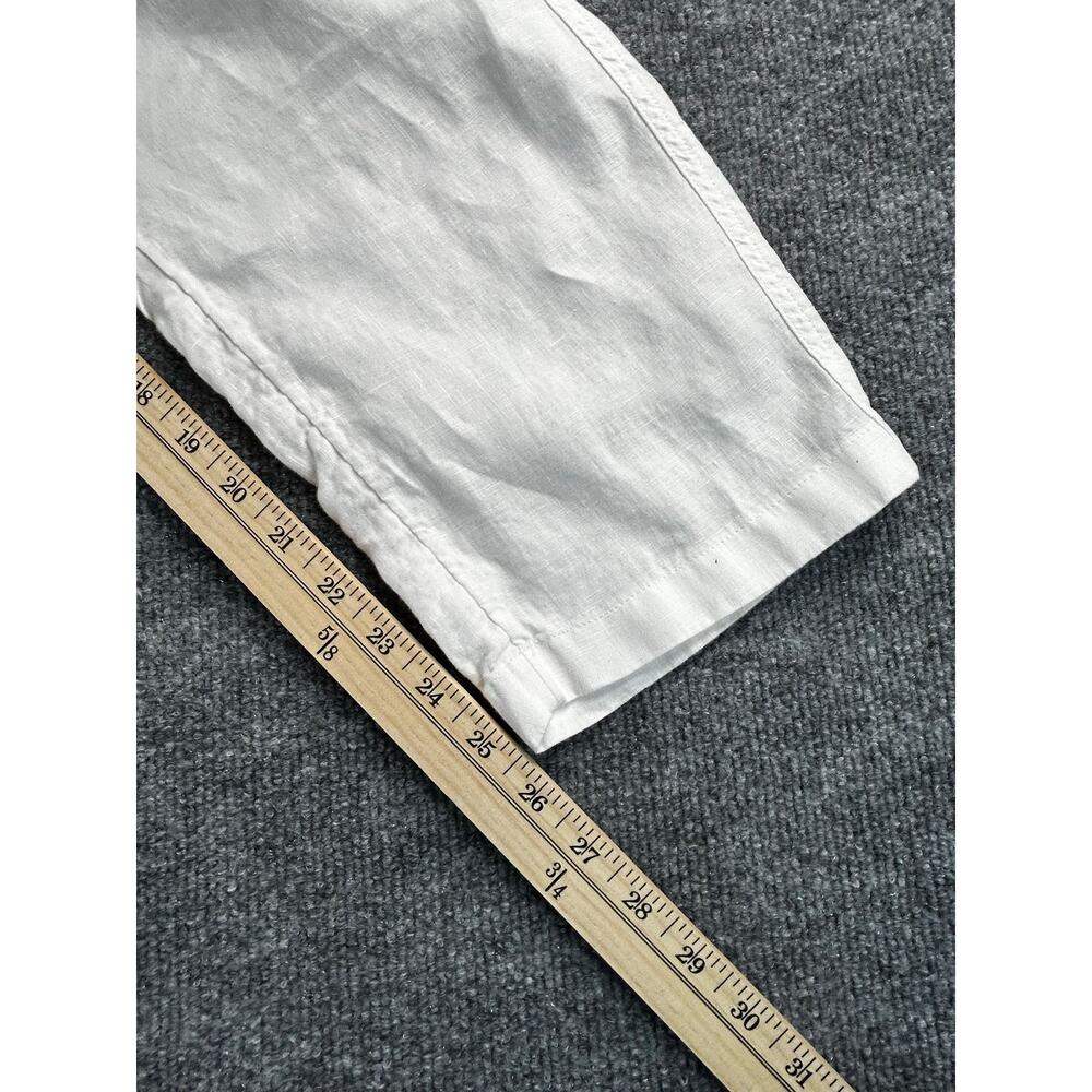 Rachel Roy Women's Linen Cargo Pants White Size 2 Cropped Utility - Picture 9 of 9